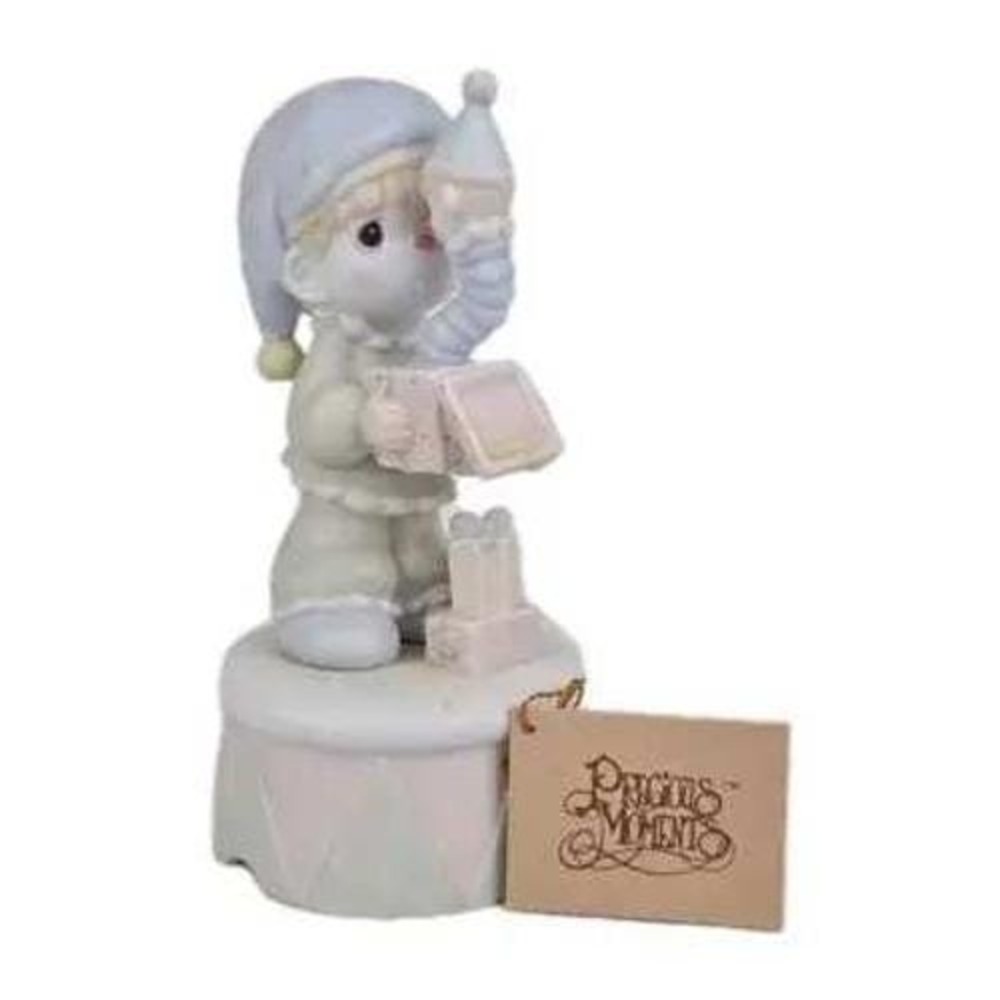 Precious Moments God Sent You Just‎ In Time Girl Clock Figurine Porcelain 100188